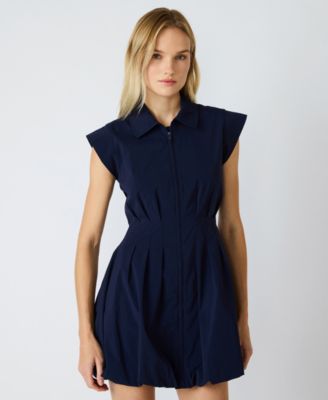 Women's Dyanne Bubble-Hem Mini Dress