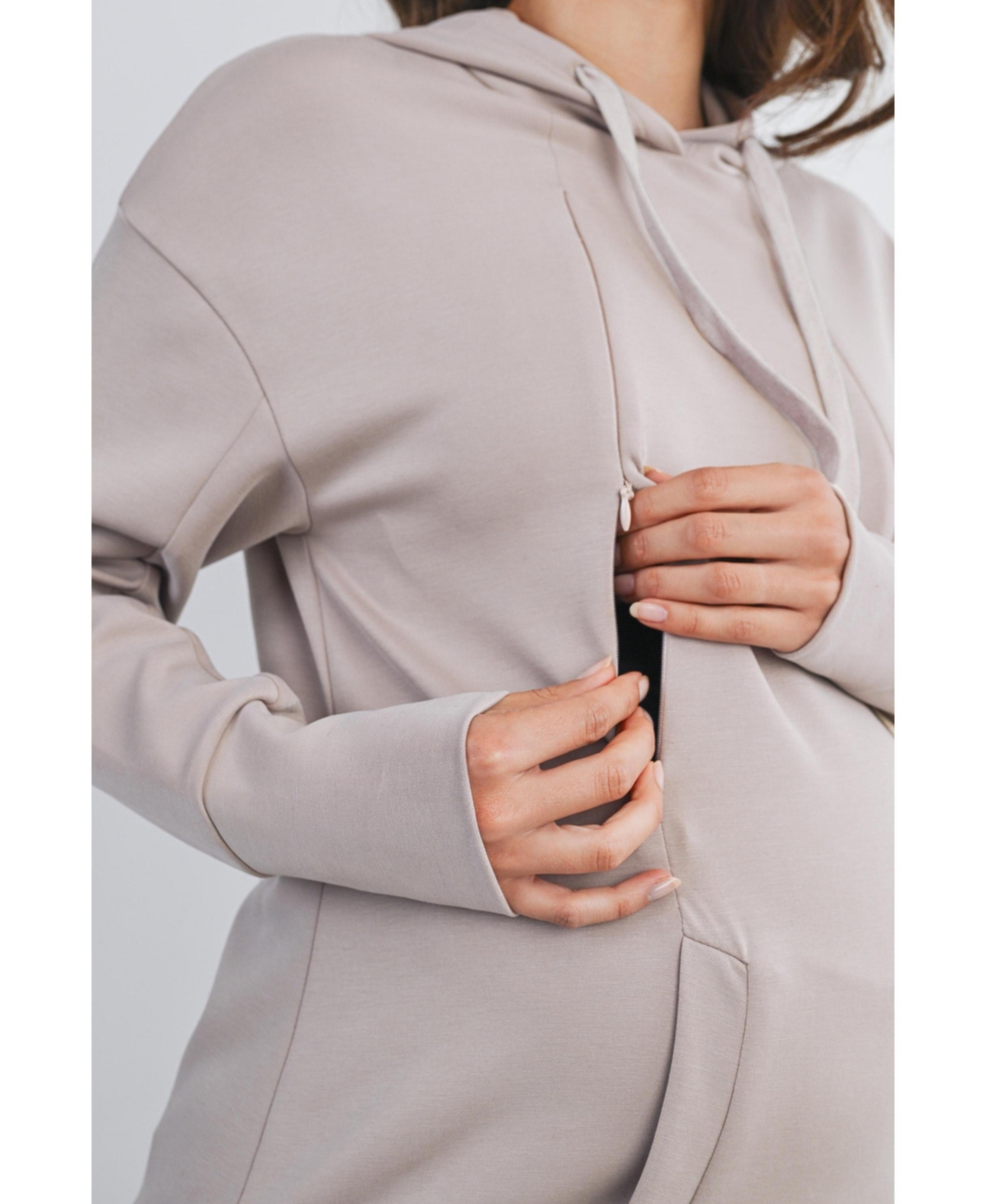 Hello Miz Maternity Casual Nursing Hoodie Sweatshirt