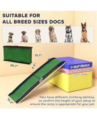 Foldable Dog Car Ramp | Lightweight & Portable Pet Access Ramp,Green