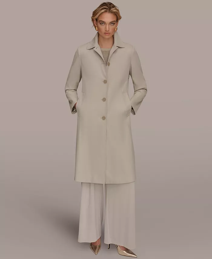 Women's Balmacaan Shirt Collar Coat - thumbnail 5