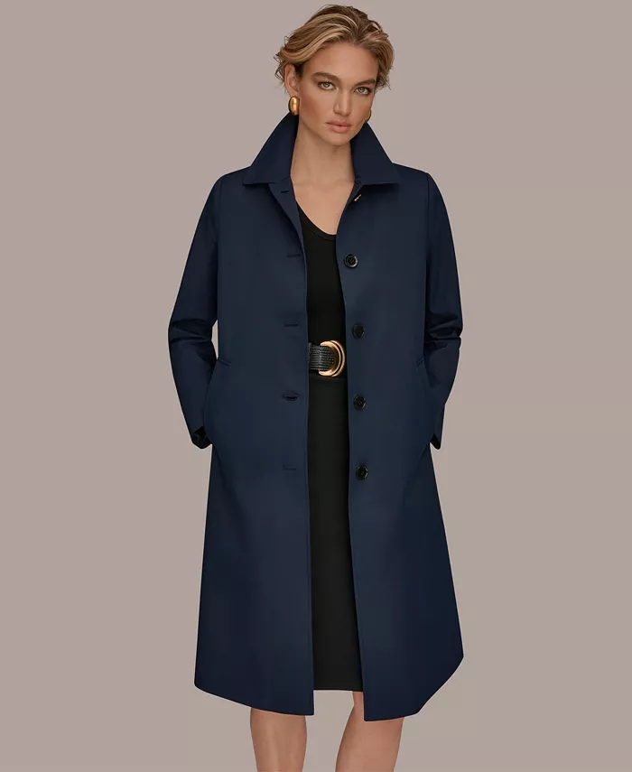 Women's Balmacaan Shirt Collar Coat - thumbnail 9