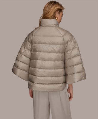 Women's Stand-Collar Down Puffer Cape
