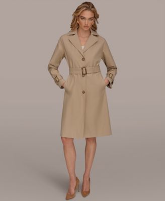 Women's Single Breasted Belted Trench Coat