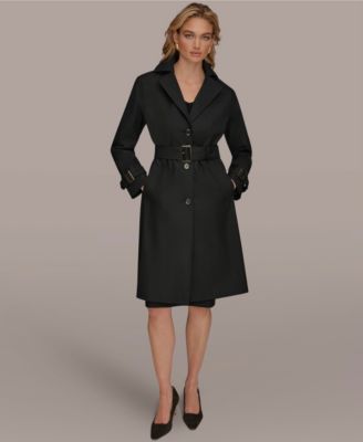 Women's Single Breasted Belted Trench Coat