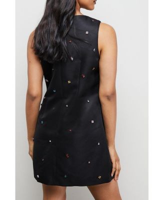 Women's Sleeveless Sequin Mini Dress