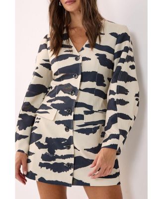 Women's Cocoon Sleeve Tailored Mini Dress