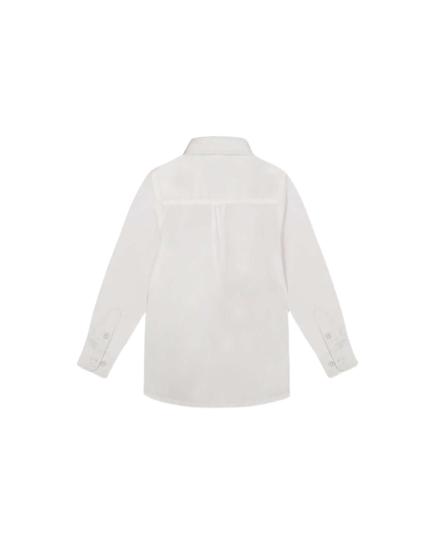 Рубашка Deux par Deux Button Down Long Sleeve Shirt White - Toddler Child для мальчиков-малышей, цвет: Белый — фото 2