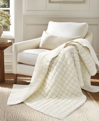 Whisper Textured Quilted Throw, 50" x 60"