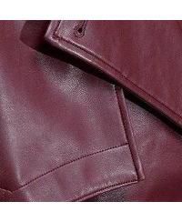 Women's Tailored Faux Leather Belted Trench Coat