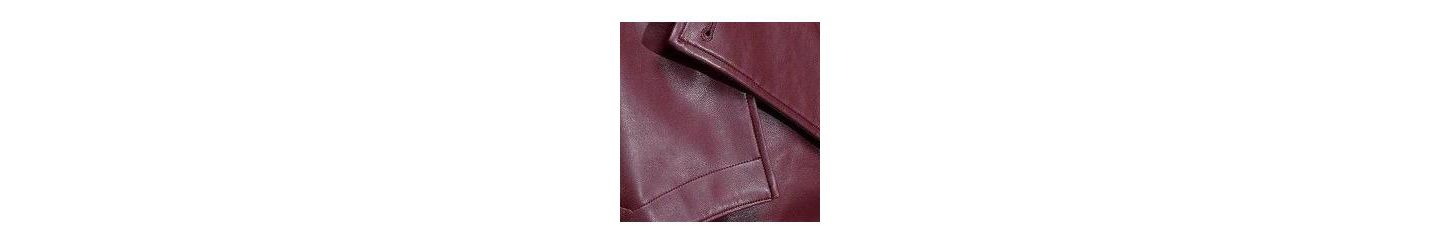 Женское пальто Karen Millen Tailored Faux Leather Belted Trench, цвет: Тёмно-бордовый — фото 21