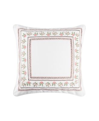 Maileen Embroidered Decorative Pillow, 18" x 18"