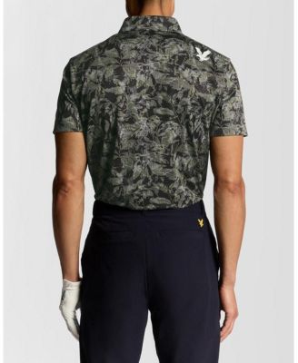 Men's Golf Digital Floral Polo Shirt