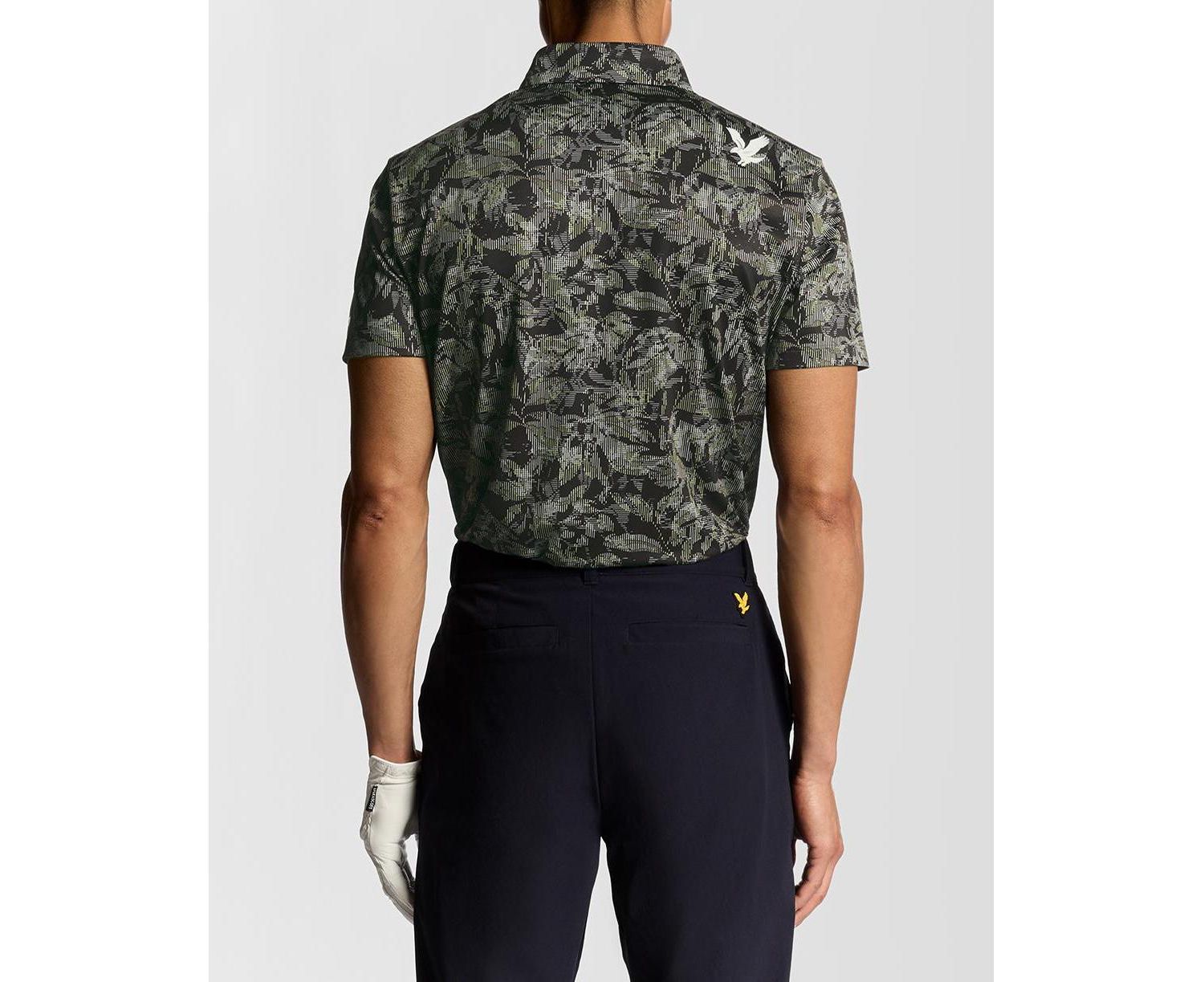 Men's Golf Digital Floral Polo Shirt