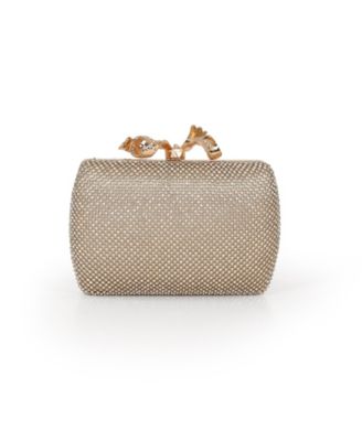 Woman's Cassia Crystal Minaudiere w. Bow Clasp