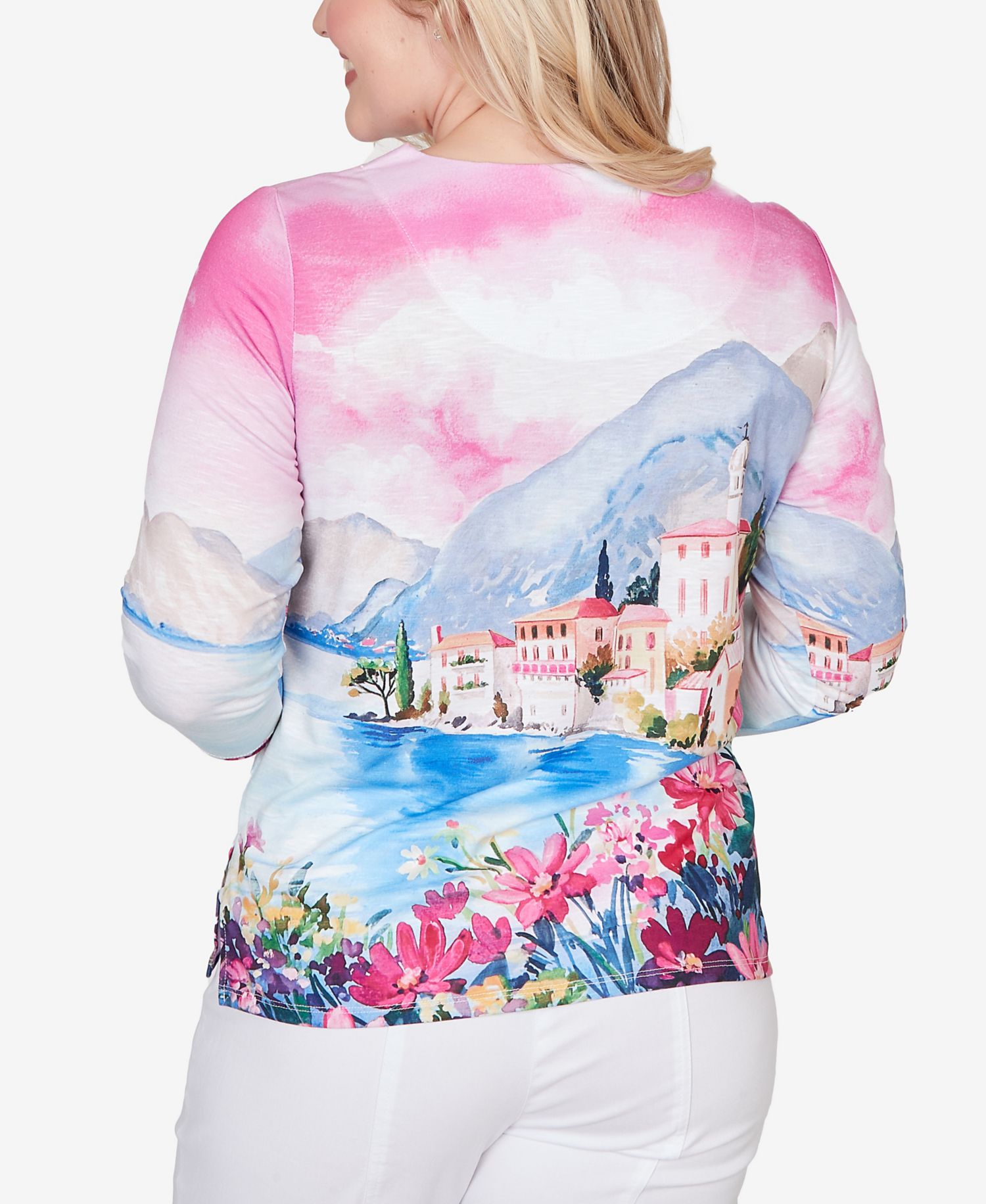 Women's The Royal Treatment Embellished Lake Como Scenic Top