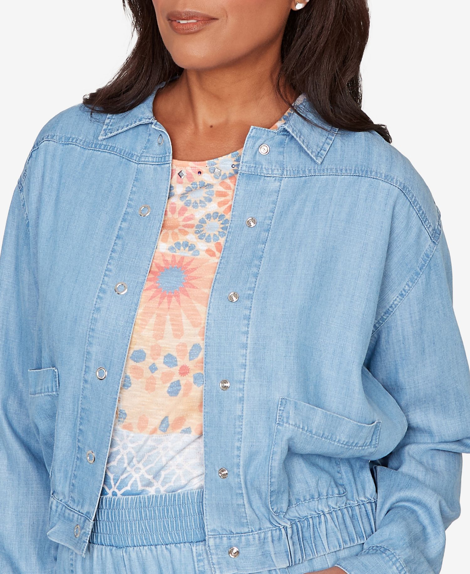 Women's Beachcomber Casual Elastic Lyocell Shirt Jacket