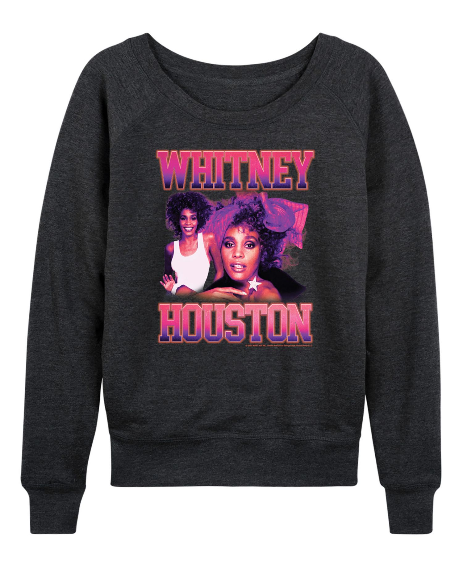 Women's Vintage Whitney Houston French Terry Long-Sleeve T-Shirt