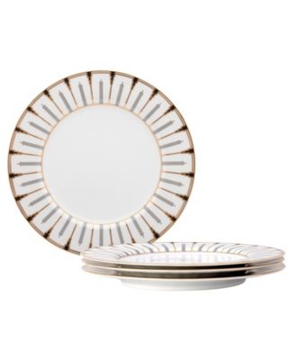 Empire Gold Dinner Plates, Set of 4