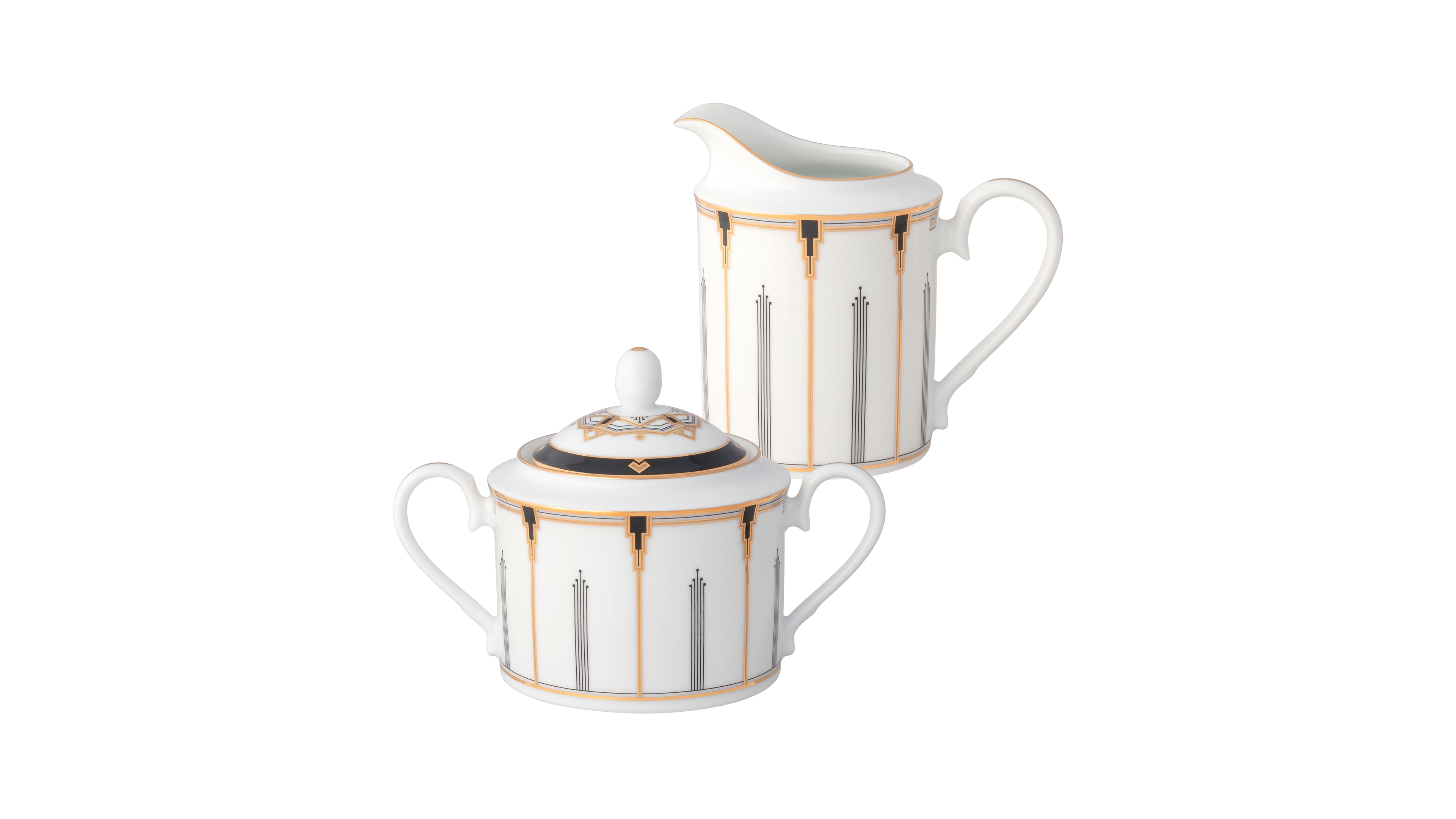 Noritake Empire Gold-Tone Sugar and Creamer, Set of 2