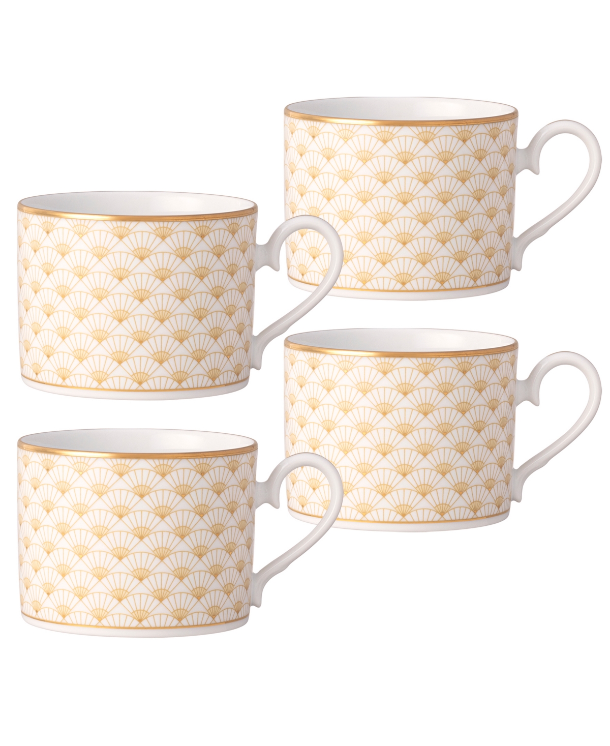 Noritake Trocadero Gold-Tone Cups, Set of 4