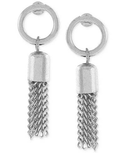 BCBGeneration Circle Tassel Drop Earrings