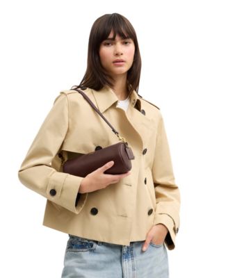 Barrel Small Leather Slim Shoulder Bag