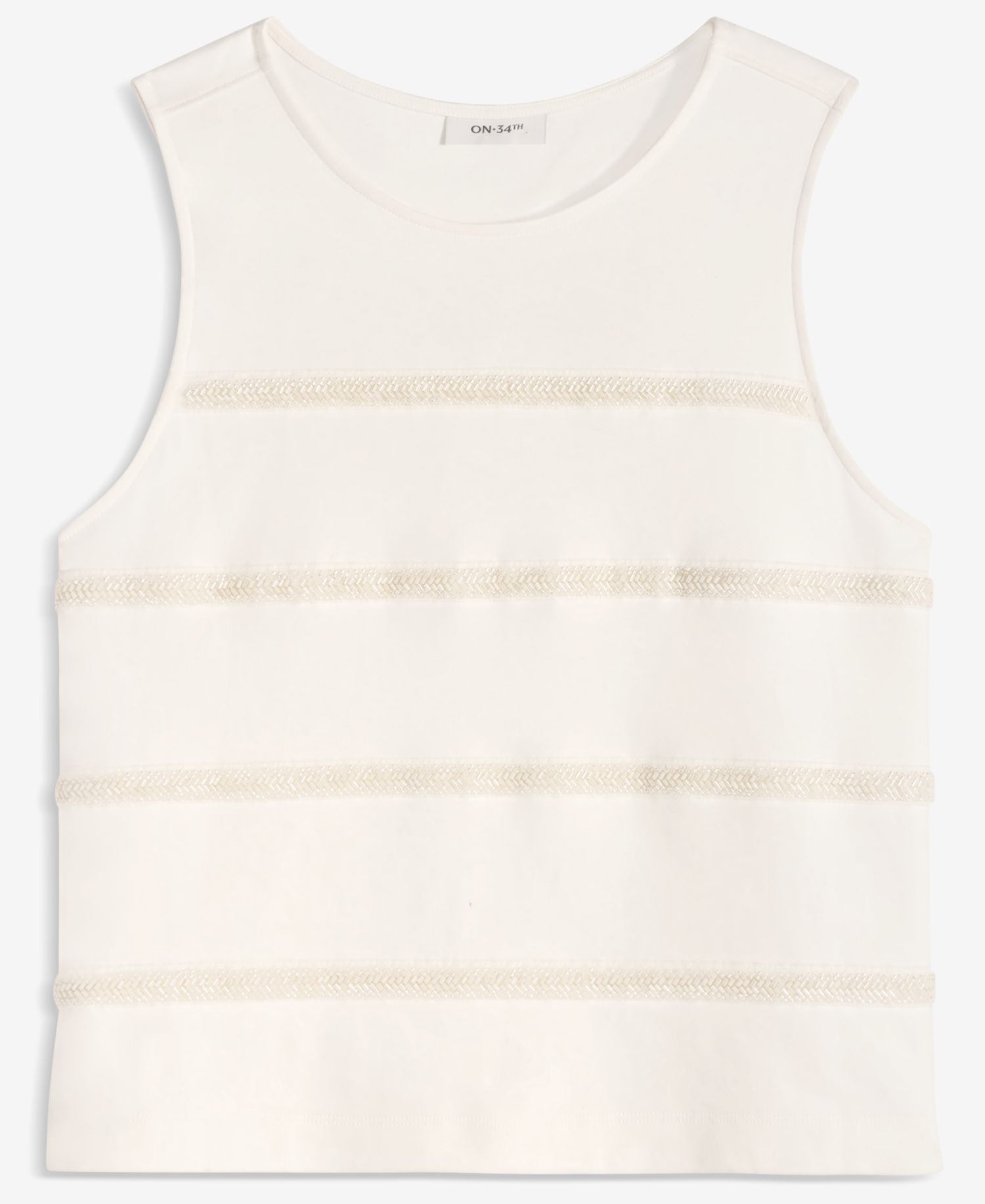 Women's Cotton Bead-Embellished Tank Top