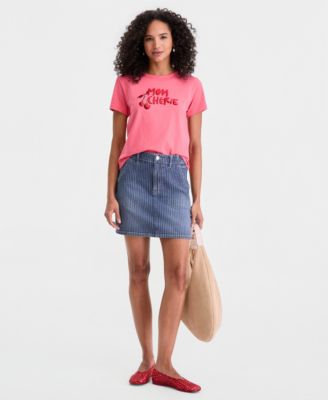 Women's Cotton Mom Cheri&eacute; Graphic Tee