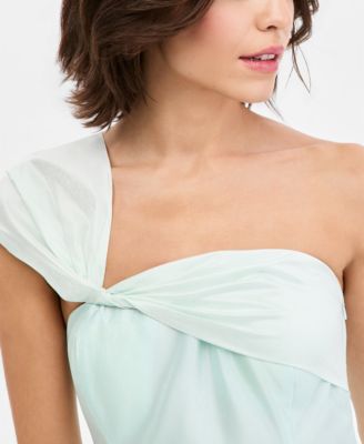 navy blue dress for baby girl Donna Karan New York Women's Asymmetric Twist Strapless Gown main image 0