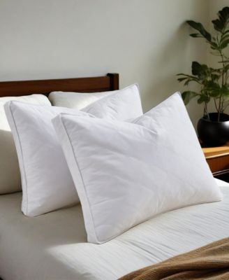 Medium Density Goose Feather Gusset 2-Pack Pillows, Standard