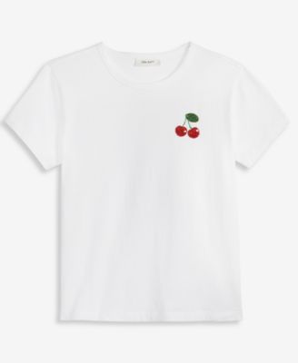 Women's Beaded Cherry Everyday T-Shirt