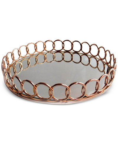 Round Link Mirrored Tray