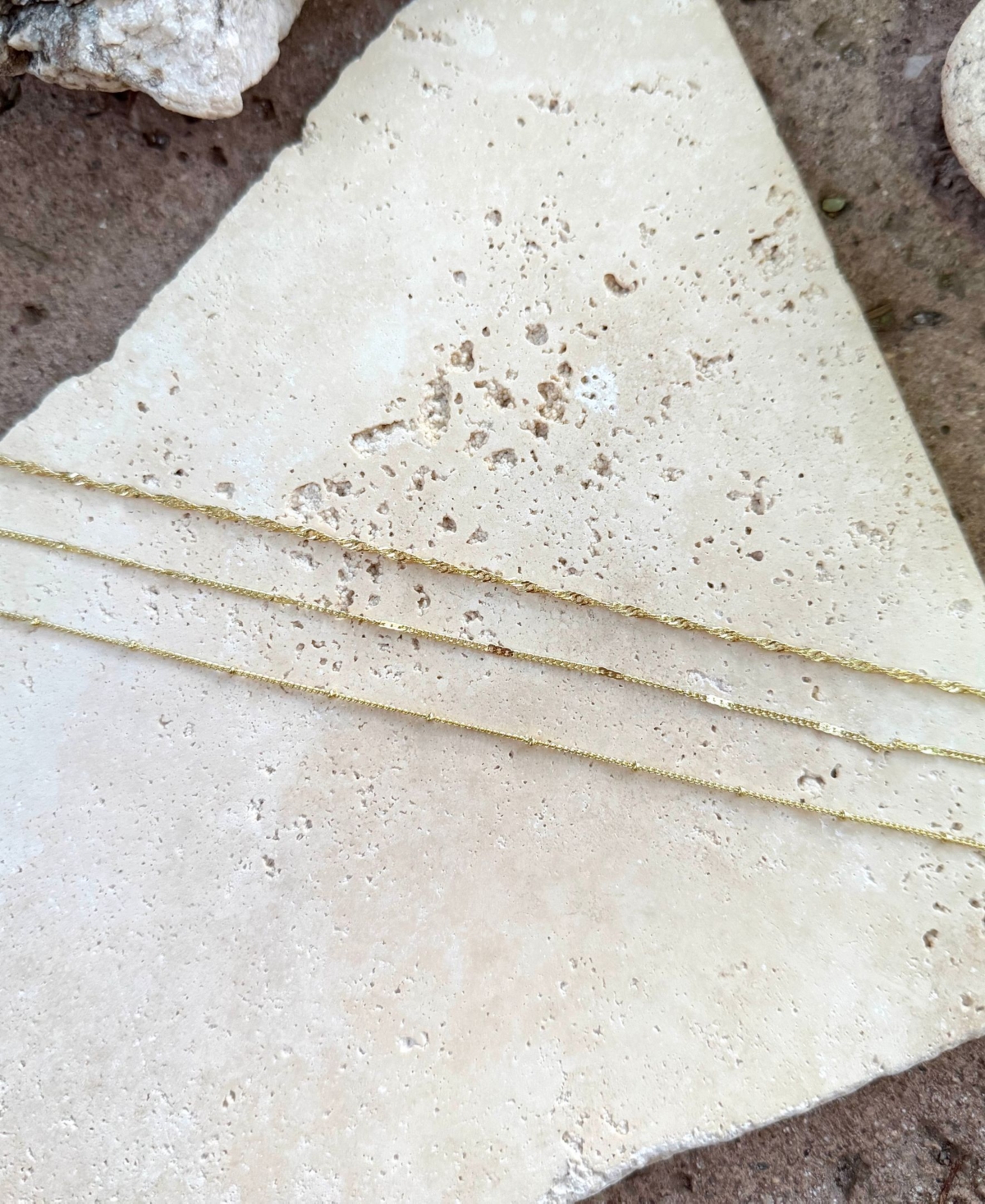 Adornia Gold 3-Chain Necklace Set