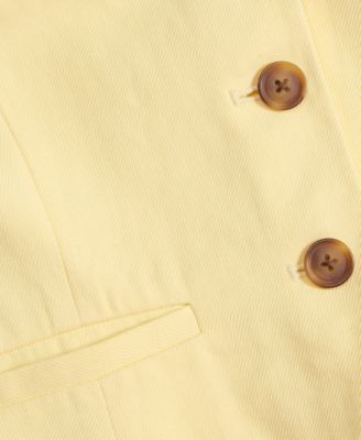 Women's Linen Blend V-Neck Button-Front Vest