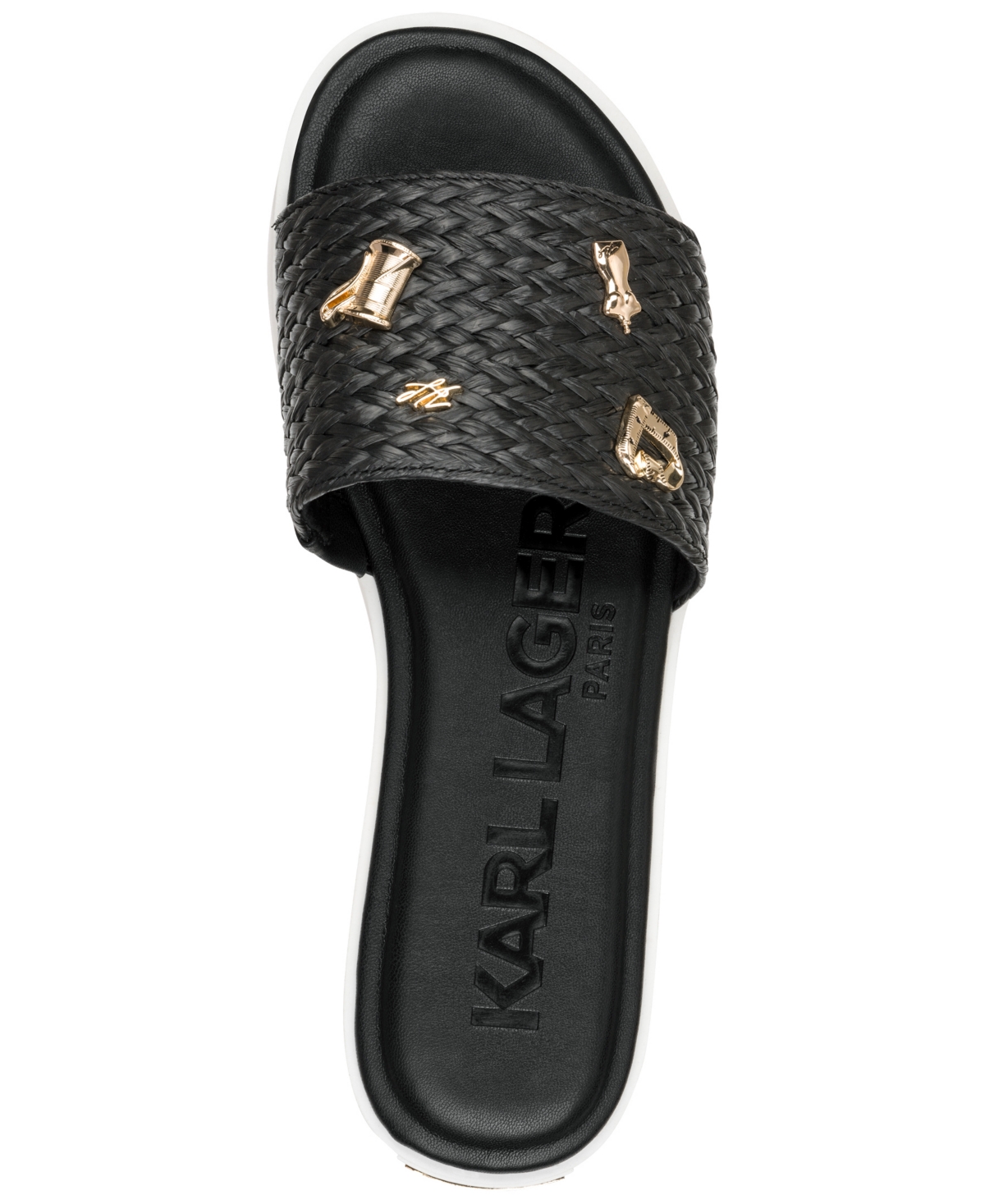 Karl Lagerfeld Paris Women's Carenza Atelier Slide Flat Sandals