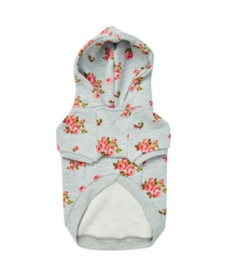 Blueberry Pet French Terry Knit English Rose Dog Sweatshirt and Hoodie