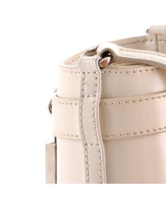 Micro GV Shark Lock Bucket Bag Leather