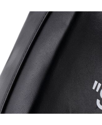 Block Pouch Shoulder Bag Printed Leather