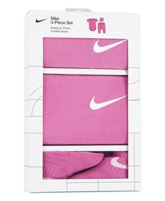 Baby Girls' Pointelle Bodysuit, Pants and Socks, 3-Piece Set