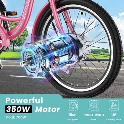 350W Electric Tricycle for Adults with 24" x 2.1" Wheels