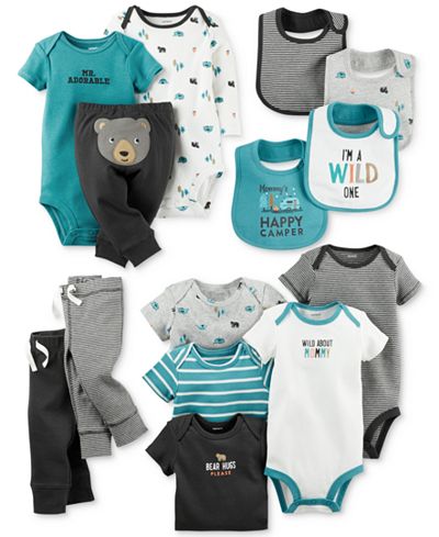 Carter's Baby Boys' Little Wild One Clothing Sets, Bibs, Bodysuits & Pants