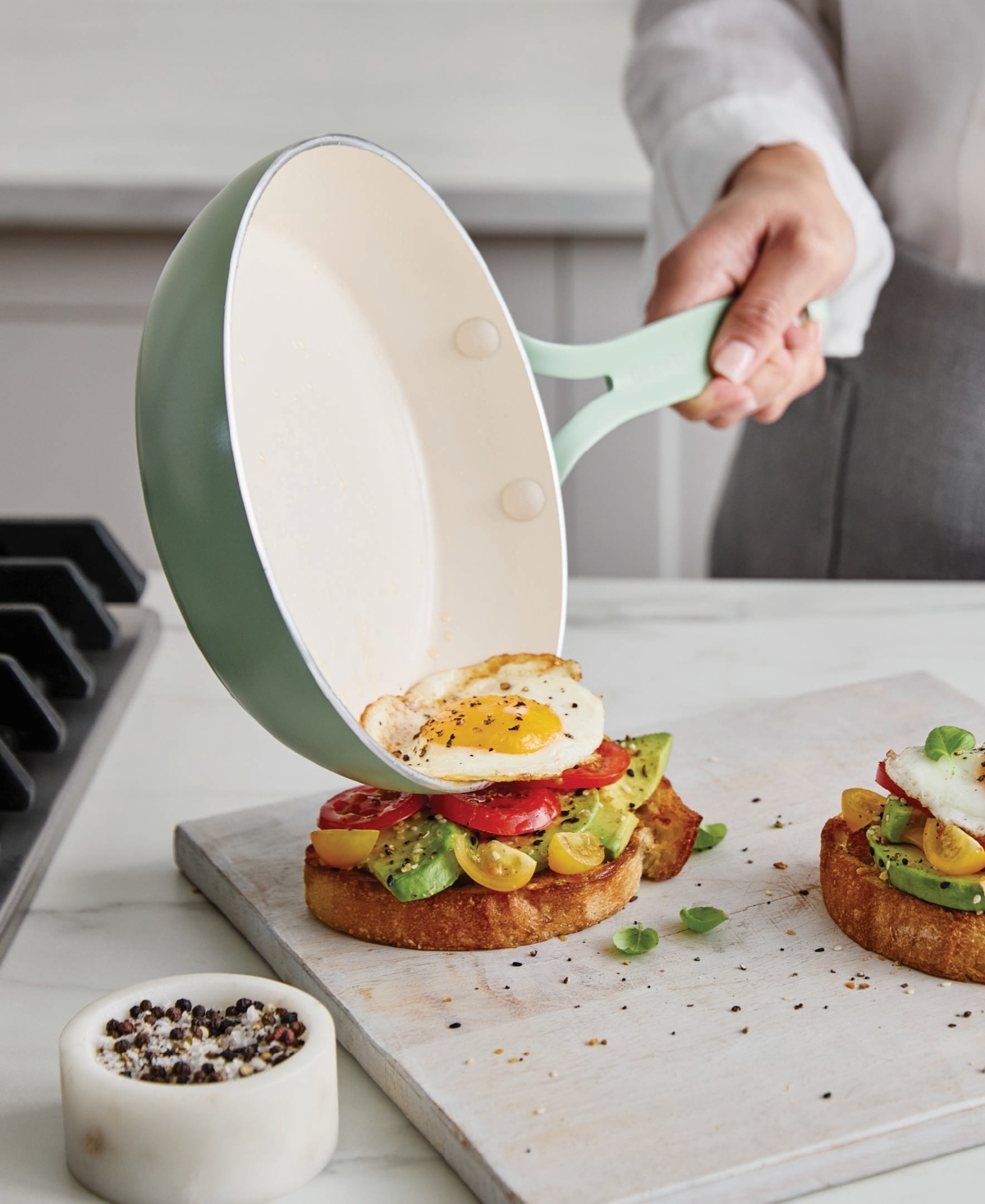 GreenPan Nova Gallery Ceramic Nonstick 10-Piece Cookware Set