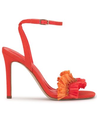 Women's Omiena Raffia Fringe Stiletto Dress Sandals