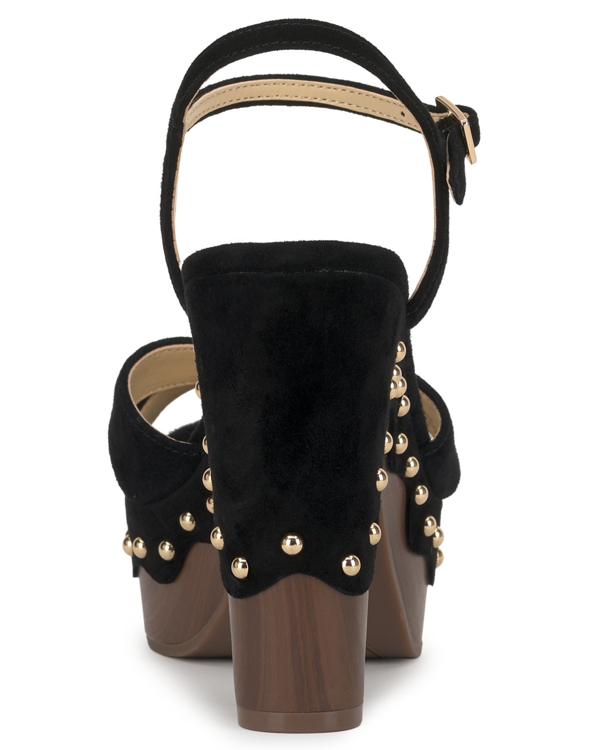 Jessica Simpson Women's Samintia Studded Wooden Platform Sandals