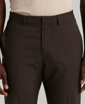 Men's Slim-Fit Flat Front Dress Pants
