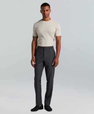 Men's Slim-Fit Flat Front Dress Pants