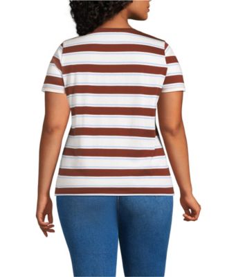 Plus Size Relaxed Supima Cotton Crew Neck T-Shirt