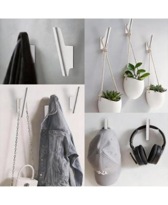 Wooden Wall Hooks: 4 Pack, Sturdy, Multipurpose, Scandinavian Design