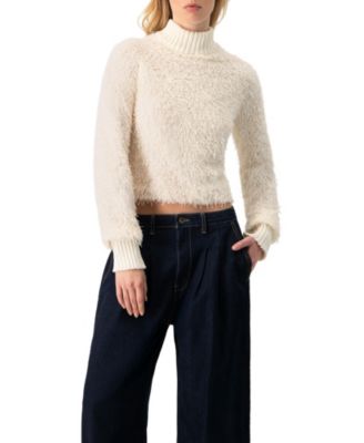 Women's High Neck Fringe Blouse