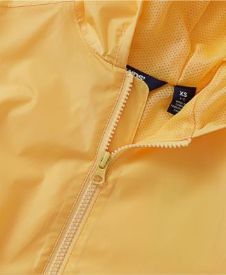 Girls Waterproof Hooded Packable Rain Jacket